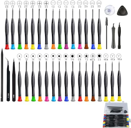 39 in 1 Handy Reparatur Werkzeug Set, Präzisions Schraubendrehe Handy Öffnungs Reparatur Werkzeug für Spielkonsole
