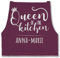 Schürze - Kochschürze Damen Frauen - Queen of the Kitchen mit Name I Küchenchefin I Chefköchin - 85x69 - Aubergine - koch schürzen küche kochen kochschürzen mama kochschuerze