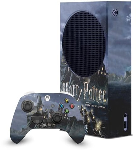 Head Case Designs Sous Licence Officielle Harry Potter Château Graphiques Enveloppement De Console De Jeu Et Skins Pour Manette De Jeu Ensemble compatible avec Xbox Series S