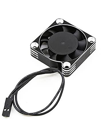 Pcivzxam 40Mm Cooling Fan Rotates 16000 RPM 5-8.45V for 1/10 1/8 1/12 RC Car Brushless Motor Rc Car Accessories,Silver