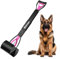 IPETBA 80 cm Pince Ramasse Crotte pour Chien Pelle a Crotte pour Chien Manche Long sans Se Pencher Pliable en Rose - Dog Pooper Scooper pour Gravier Terre Herbe