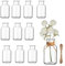 Glasvase, Set of 12 Mini Vasen, 125 ml Kleine Vasen Für Tischdeko, Kleine Vasen,Glasvase,Mini Vasen Für Tischdeko,Wedding, Vase Klein, Vasen Klein Tischdeko, Includes 10 m Vintage Jute