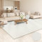 Paco Home Teppich Wohnzimmer Hochflor Schlafzimmer Einfarbig Fellteppich Kunstfell Dekofell Teddy Flauschig Modern Waschbar Creme, Grösse:80x150 cm