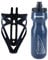 Oxford Bike Bottle Holder and 750ml Navy BPA-Free Water Bottle Set - Durable Matt Black Cage, Universal Fit for Road and Mountain Bikes, Easy Install - Perfect for Outdoor Cycling and Hydration