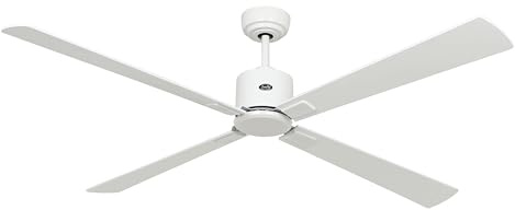 CasaFan ECO NEO III 152 WiFi Deckenventilator, Energiesparender & leiser Ventilator mit hochwertigen Holzflügeln, 6 Geschwindigkeiten mit Fernbedienung, für Räume bis 35 qm & Schrägen bis 23°