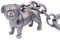 TROIKA Schlüsselanhänger Hund Mops BUDDY Geschenk für Hundeliebhaber aus 3-D-Metallguss mit Schlüsselring, verchromt, matt, gunmetal Original