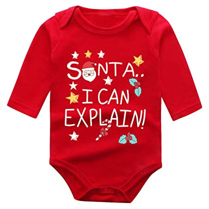 GZSRTT Weihnachten Kinder Bodysuits,Wickelbody Kurzarm Mädchen Baby Strampler Neugeborene Baby Flannel Strampler Weihnachten Hut Baby-Schlafanzug Krabbelanzug Strampler Gittergewebe Weihnachten Kostü