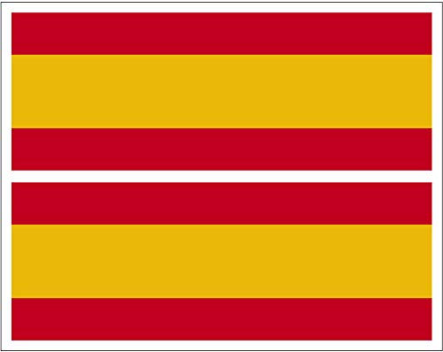 Artimagen Pegatina Rectángulo Largo Bandera España 2 uds. 80x30 mm/ud.
