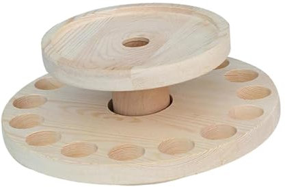 Milageto Carrousel Porte-diffuseur avec Plateau Supérieur pour Bouteilles D'huiles Essentielles de Bureau