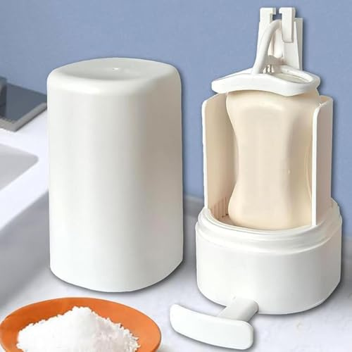 TQEBWUS Wall Mounted Soap Grinder - Portable Soap Grater, Leak-Proof Soap Grinder | Long Lasting Solid Soap Bar Grinder, Rechargeable Soap Bar Dispenser for Room