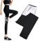High Waist Sauna Jogginghose Damen Sauna Sporthose Sauna Hosen Schwitzhose zum Abnehmen Schwitzen Body Shaper Saunaanzüge Bauch Weg Sportleggins Schwitzen Hosen Yogahose für Gym Laufen Fitness (L)