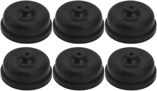 6Pcs Black Aquarium Diaphragm,Aquarium Air Pump Accessories,Diaphragm,Replacement Parts Accessories for Air Oxygen Pump, Pumps and Filters
