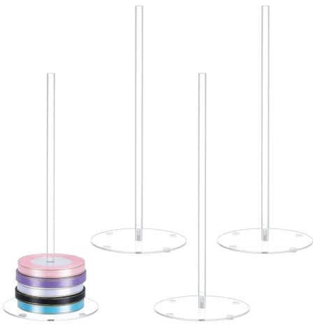 nbeads 4 Stück Donuthalter Aus Acryl, Transparenter Donut Präsentationsständer Donut Turm Ständer Bagel Präsentationsturm Donut Halter Für Geburtstag Hochzeit Weihnachten Neujahrsparty