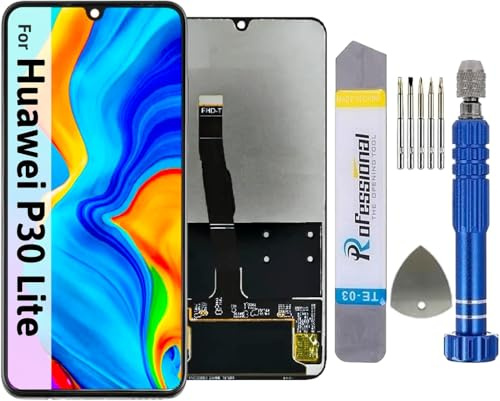 It'Go Display für Huawei P30 Lite MAR-L21 MAR-LX1A LCD Bildschirm Ersatz Touchscreen mit Werkzeug Schwarz Hohe Qualität