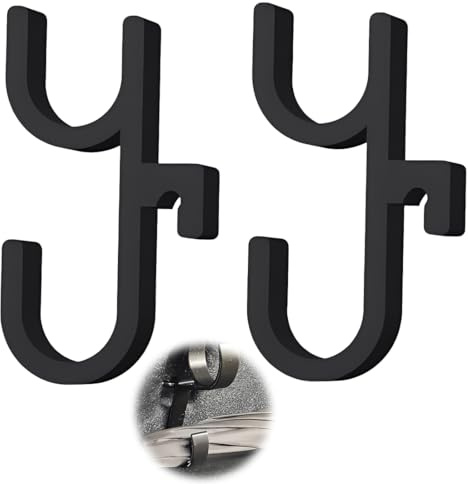 THQAE 2 Pezzi Gancio Portaombrelli per Auto, Porta Ombrello Baule Auto, Gancio a Clip, Appendiabiti per SUV e Camion, per Ombrello, Busta Spesa, Giacca e Borse