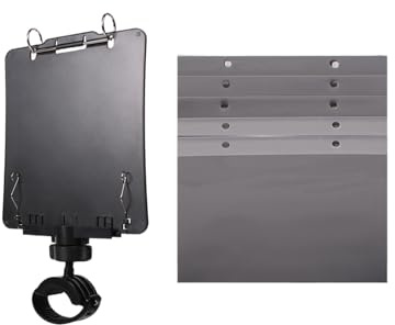 Trompetenlyra Tragbar und Ergonomisch | Trompeten Notenhalter mit Notenmappe Für Stadion, Outdoor Aufführung, Übung, Probe, Musiker, Anfänger Und Professionelle
