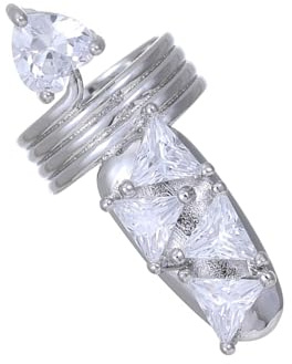 Punk Stile, verstellbare Imiation Nägel Ringe, Gothic Krallen Schmuck für Frauen, Halloween Kostümpartys und Alltagskleidung Punk Stile, Krallen Fingerringe