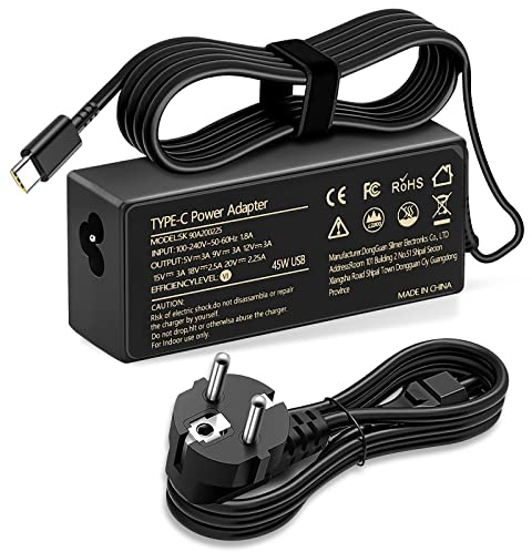 45W Cargador Portátil USB C, Cargador para Lenovo Chromebook 100e 300e 500e | para Lenovo C340 S340 C330 S330 Chromebook Segunda generación MTK AST N23 Yoga C630 370 730 Cargador Chromebook Tipo C
