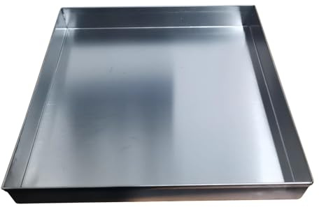 Bandeja de goteo para lavadora, Bandeja de goteo CA acero inoxidable 304, 5 cm altura, organizador herramientas for platillos for plantas, varios tamaños(20x20cm(8x8in))