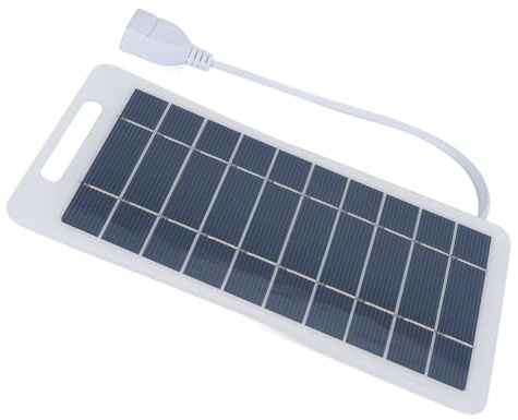 Vroomoto Panneau Solaire Portable Chargeur Solaire Extérieur Panneau de Charge USB en Silicium Monocristallin avec Sortie de Courant Stable pour RV Camping Randonnée