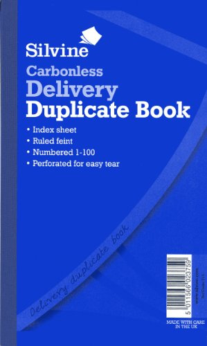 Silvine 8 x 5 inch Carbonless Delivery Book