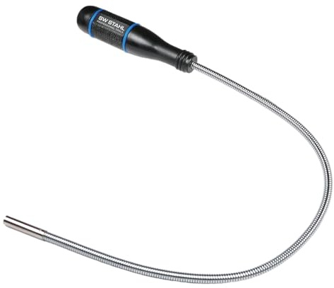 SW-Stahl 30015L Magnetheber - 500g Tragkraft - Teleskop-Magnetstab 6mm | Extra dünner Magnethalter für Werkstatt und Allgemeinbedarf - 500mm Länge - Flexibler Greifer zur Teilebergung