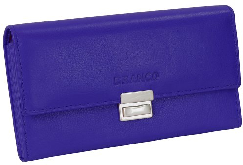 Ledershop24 Branco Kellnerbörse Kellnergeldbeutel Servicegeldbörse Taxibörse Royalblau Leder