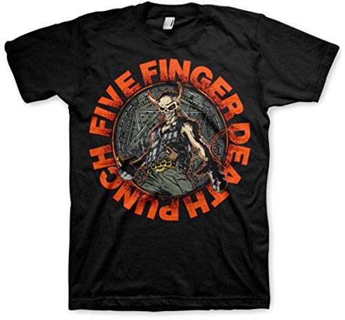 Five Finger Death Punch Herren Seal of Ameth Kurzarm T-Shirt, Schwarz, XXL