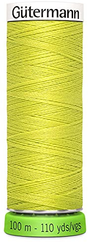 Gutermann Recyceltes Polyester-Faden, 10 m, Limettengrün