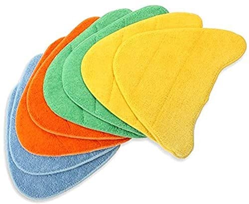SPARES2GO Washable Cover Pads for VAX Bionaire Duet Master S7 Steam Cleaner Mop (Pack of 8)