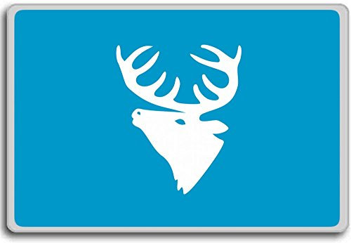 Norway, Hitra City flag fridge magnet - Kühlschrankmagnet