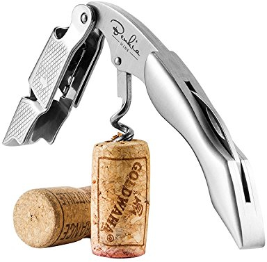 Benkia Edelstahl Kellnermesser - Profi Korkenzieher in Gastronomie Qualität mit Flaschenöffner & Folienschneider inkl. Wein-Ratgeber Ebook