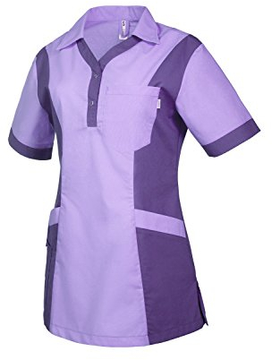 Clinotest Damenkasack Julia - 95 Grad waschbare, kochfeste Kasacks ohne Einlaufen - Kasack aus 65% Polyester, 35% Baumwolle - Pflege Berufsbekleidung für Krankenschwester, Altenpflege, Kosmetik UVM.