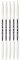 PRYM double-point Ergonomische Stricknadeln/Nadeln, High-Performance-Kunststoff, Mehrfarbig, 6 mm, 20 cm Länge, Set von 5, Alabasterweiß
