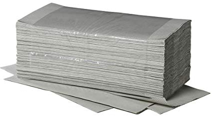 fripa Papiertücher Plus L: 1-lagig, 100% Recycling, V-Falz, reißfest, 20 Bund, 5000 Tücher, Naturfarbe
