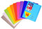 Clairefontaine 951501C Lot de 10 Cahiers Agrafés Koverbook - 17x22 cm - 96 Pages Lignées avec Marge - Papier Blanc 90 g - Couverture Polypro Transparent - Couleurs Aléatoires