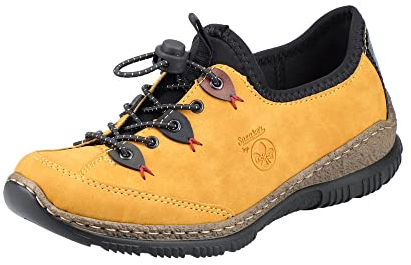 Rieker N3271 Damen - Sneaker gelb Kombi, 40 EU