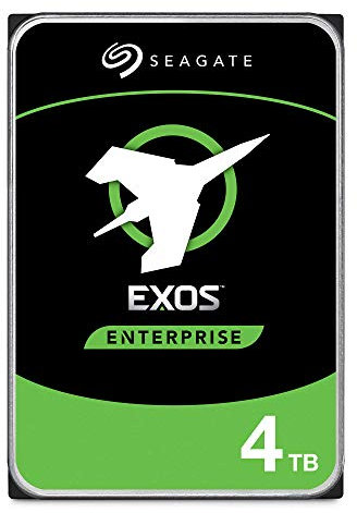 Seagate Exos, 4 TB, Unidad de Disco Duro Interna, HDD, 3,5 in, 6 GB/s, 7200 r.p.m, caché de 128 MB para Empresas, Centro de Datos (ST4000NM0125) (Reacondicionado)
