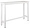WOLTU 1x Bartisch Bistrotisch Stehtisch Esstisch, Metallgestell, Tischplatte aus MDF, Weiß, 140x40x100cm(BxTxH)