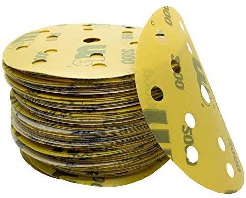 25x Dipoxy-Exzenter-Schleifer Klett Schleifscheiben P2000 für 150mm Teller Durchmesser
