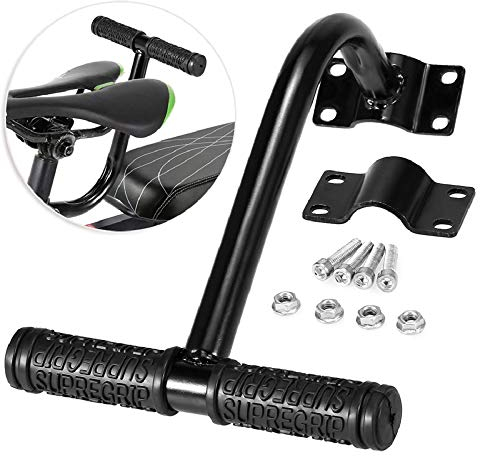 WANLIAN Bicycle rear seat handle, mountain bike road bicycle handlebar, bicycle rear seat armrest accessories (bend)