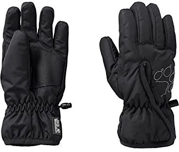 Jack Wolfskin Unisex Kinder EASY ENTRY GLOVE K Fingerhandschuhe, black, 116