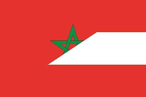 U24 Drapeau du Maroc Autriche - Qualité supérieure - 60 x 90 cm