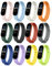 MoKo 12 Pezzi Cinturino Compatibile con Xiaomi Mi Band 6/Mi Band 5, Braccialetto di Ricambio Sportivo in Morbido Silicone, Impermeabile e Traspirante, Multi Colore