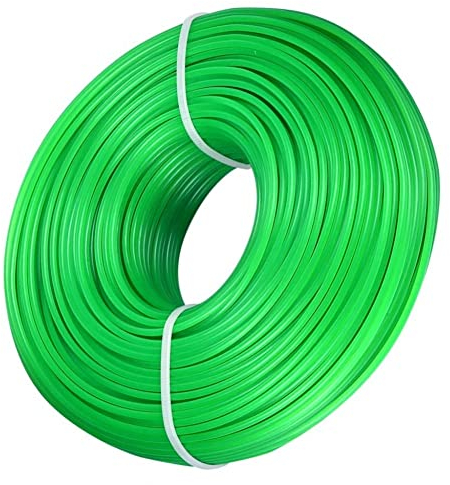 KAHEIGN 2mm x 100m Strimmer Linee, Linea Tagliaerba Resistente Decespugliatore in Nylon Con Corda Tonda Per Giardino Grass Strimmer Electric (Verde)