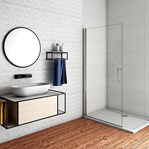 AICA paroi de douche pivotante 76x197cm en 6mm verre anticalcaire