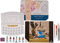 Carrie 's Kreativbox Royal Talens Kit de peinture aquarelle avec 6 tubes aquarelle Van Gogh de 10 ml, pinceau, bloc aquarelle, cours de Carrie's Onlinekurs, divers (set de couleurs)