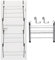 Rainberg Over The Door Hanging Clothe Airer, Foldable 10-Bar Drying Rack, Easy to Pull and Open Clothe Airer indoor/Outdoor, Drying Rack with 4kg Washing Line Drying Space.