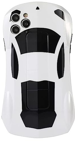 JIATAY Phone Cases for iPhone 7 Plus 8 Plus Case for Men Boys, Cool Phone Case 3D Cartoon Car Shape TPU Soft Bumper Case Apply to iPhone 7Plus 8Plus for Women Girls （White）