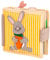 Jolly Designs – Mini Quiet Book Funny Bunny ab 18 Monaten – Oster Geschenk – Montessori Spielzeug für Kleinkinder – Motorik & Kreativität fördern – Busy Book aus Filz – Handgefertigtes Filzbuch
